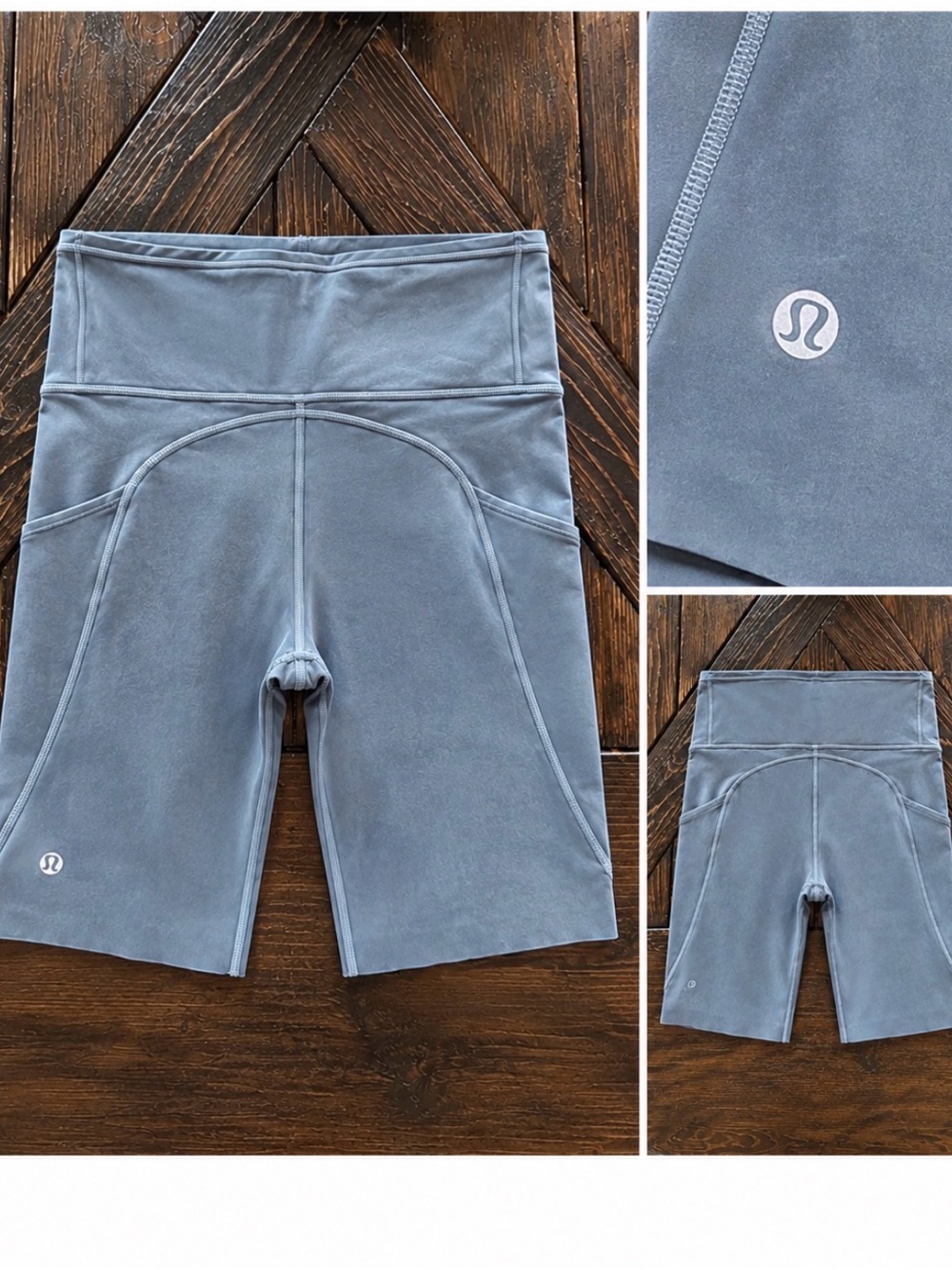 lululemon athleticHigh-Waist Bike Shorts in Slate Blue